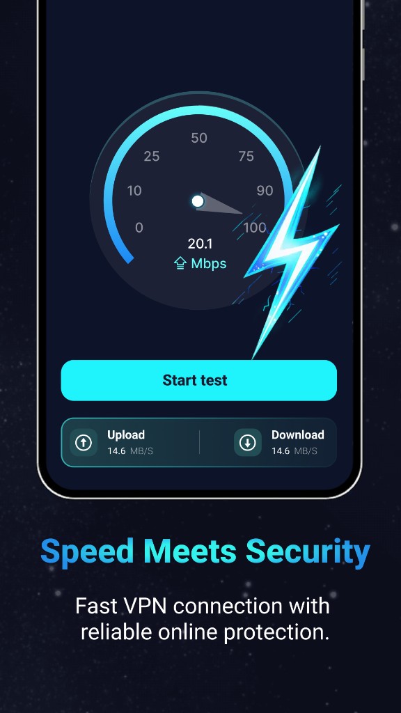 SwiftNet in-app speed test
